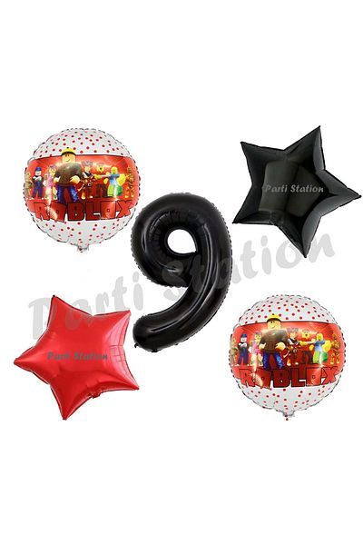 Parti Station Roblox 9 Year Old Gamer Balloon Set - Game Concept and Birthday Party