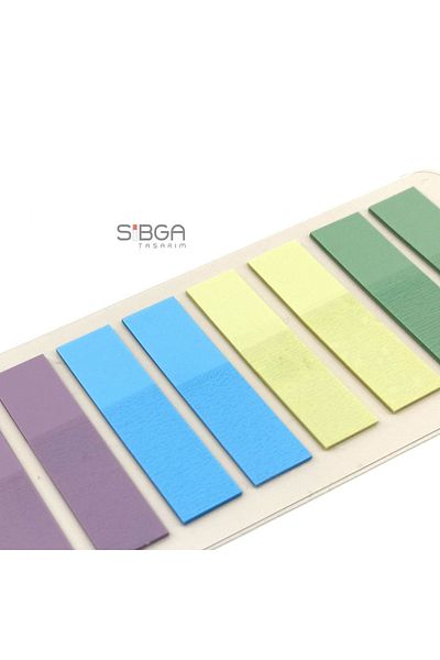 sibga tasarım Transparent Colored Postit Post-it Post It.Bookmark Bookmark Postit Sticker Note Paper 200 Sheets