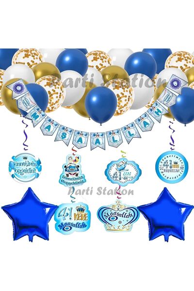 Parti Station Sünnet Balon Seti Maşallah Yazısı Sünnet Parti Balon Set Maşall...