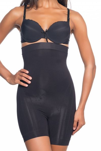 Emay Women's Black Tummy Enhancer Special Design Boxer Corset 2033S