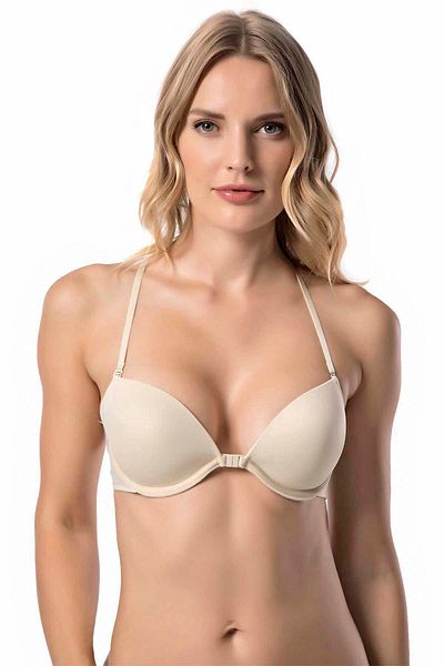 Le Jardin Sutien micro sport cu sârmă bej pentru femei 7037