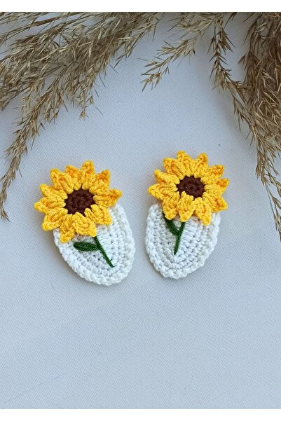 Masal Örgü Dünyası Cataramă Snap Snap Sunflower - Accesoriu de păr de nișă ca...
