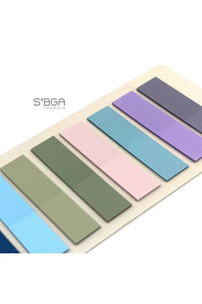 sibga tasarım Transparent Colored Postit Post-it Post ItBookmark Bookmark Postit Sticker Note Paper 200 Sheets