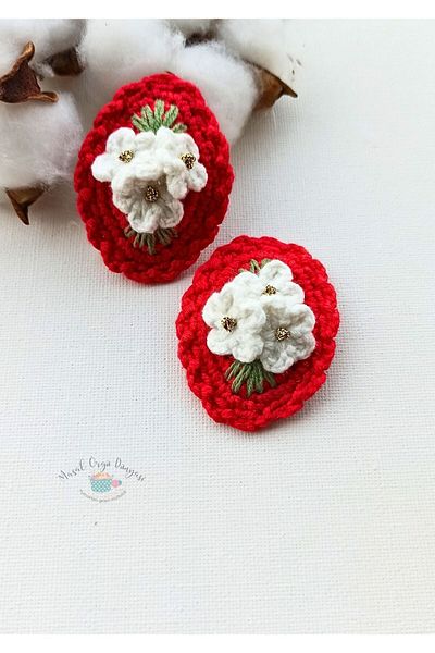 Masal Örgü Dünyası Special Sparkle Series Daisy Niche Hair Accessory Hairpin
