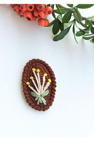 Masal Örgü Dünyası Catarame pentru păr - Maro deschis - Accesoriu de păr de n...