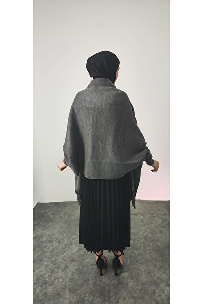 MODA MAÇKA PARK ΠΛΕΚΤΟ ΣΑΛΙ ΠΟΝΤΣΟ ΜΕ ΔΩΡΟ ΚΡΟΣ