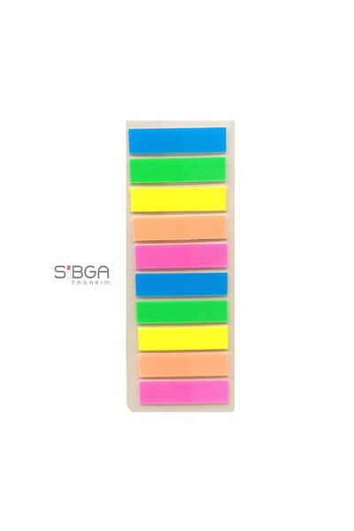 sibga tasarım Transparent Colored Postit Post-it Post ItBookmark Bookmark Postit Sticker Note Paper 200 Sheets
