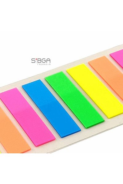 sibga tasarım Transparent Colored Postit Post-it Post ItBookmark Bookmark Postit Sticker Note Paper 200 Sheets