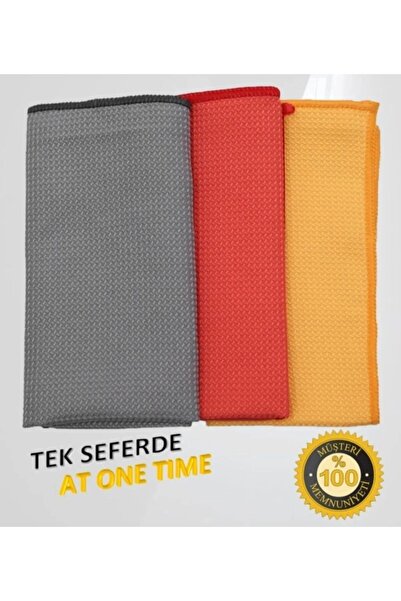 YELLOW STARY HOME DECOR (3 adet ) Cam ve Ayna Bezi Mikrofiber Genel Temizlik ...