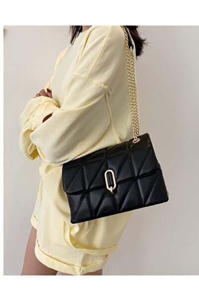 MAC&MOS Geantă de mână și umăr neagră pentru femei