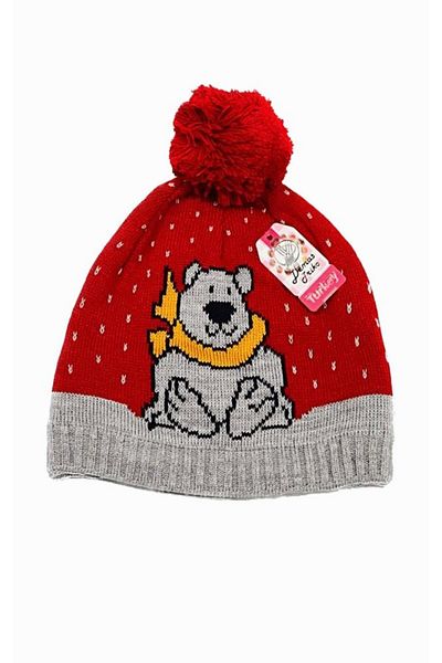 Lumos Trade 4-8 Years Old Baby & Kids Cute Polar Bear Scarf Beanie Gloves Set of 3