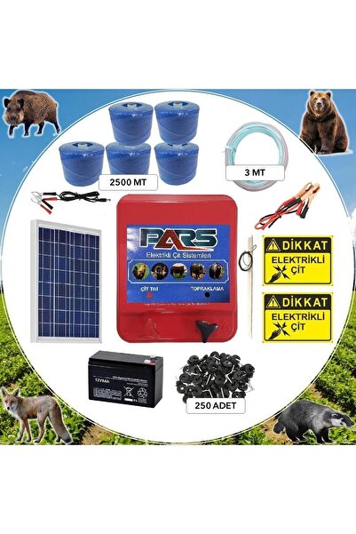 Pars Endüstri Pars Elektrikli Çit Ayı-domuz Kovucu Mini Set 2500