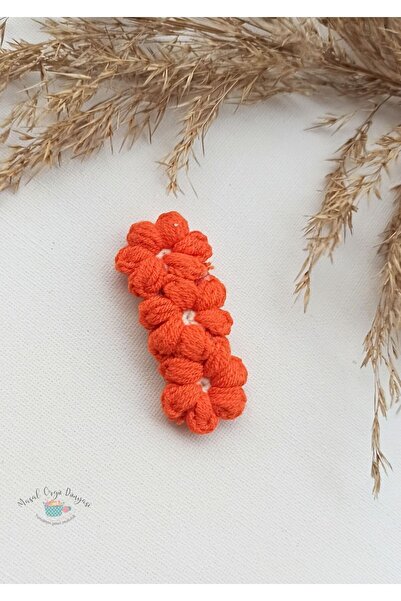 Masal Örgü Dünyası Daisy Flower Pattern - Niche Hair Accessory with Autumn Bu...