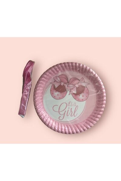 partideyince طقم شوكة من الورق المقوى للفتيات الصغيرات مكون من 8 قطع