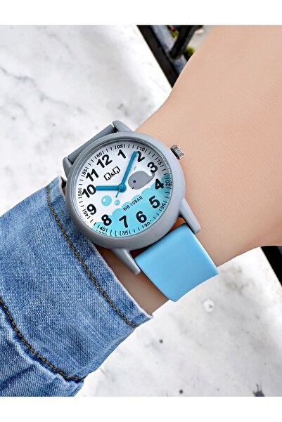 Weluxa Q&Q Kids Wristwatch - 10 Atm Waterproof, Silicone Cord