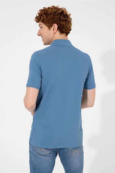 U.S. Polo Assn. Ανδρικό μπλουζάκι με γιακά πόλο Σκούρο ΜΠΛΕ1350446