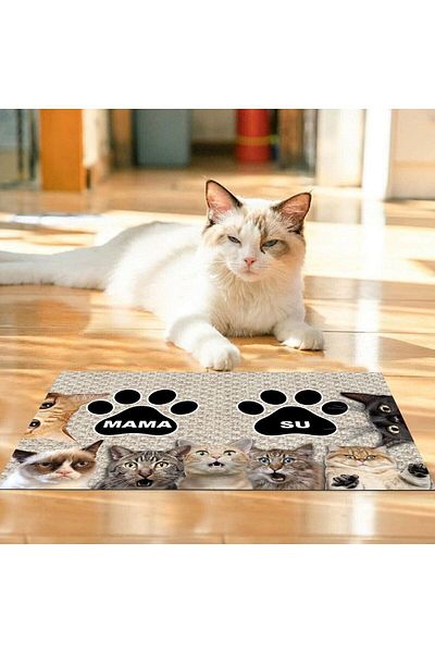 Egebella Multi-Purpose Non-Slip Mat - Food Placemat, Cat Dog