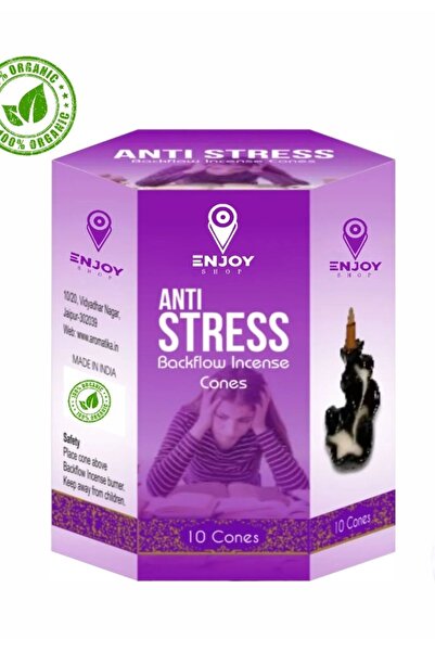 ENJOY SHOP Antistress Geri Akış Şelale Tütsü Konik Backflow Incense Cones 10 ...
