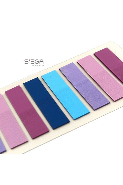 sibga tasarım Transparent Colored Postit Post-it Post ItBookmark Bookmark Postit Sticker Note Paper 200 Sheets
