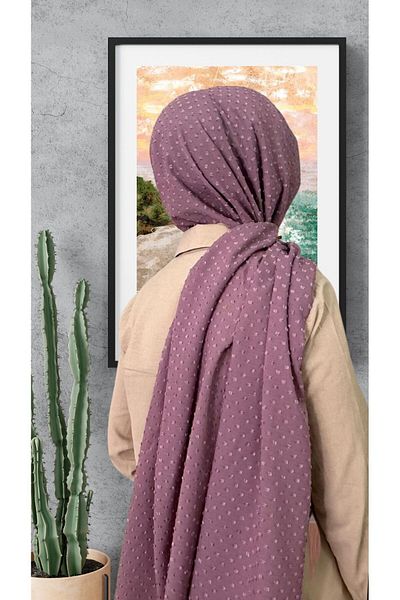 Golden Rose Pinpoint Chiffon Shawl
