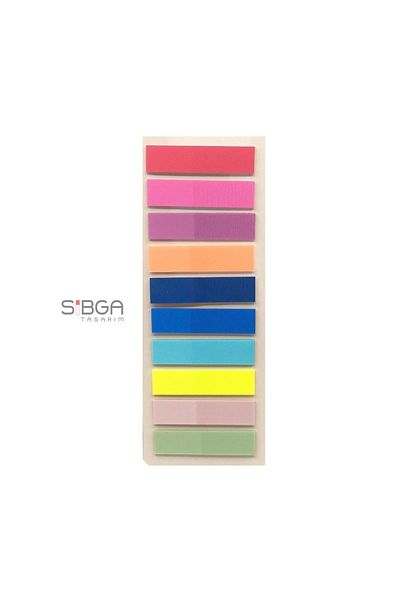 sibga tasarım Transparent Colored Postit Post-it Post ItBookmark Bookmark Postit Sticker Note Paper 200 Sheets