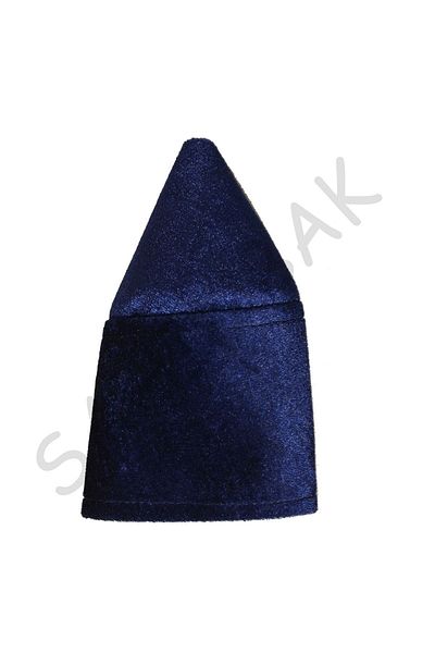 şahinbak Foldable Skullcap - Navy Blue, Thin Design, Mosque Material, Yarness Fes (T133)