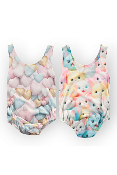 Baby Bakkal Kız Çocuk 2 Adet Deniz Mayosu