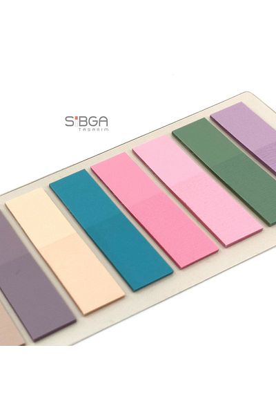 sibga tasarım Transparent Colored Postit Post-it Post ItBookmark Bookmark Postit Sticker Note Paper 200 Sheets