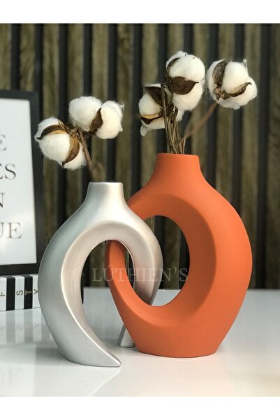 Luthien Sarmaşık Sevgili Vazo Seti Modern Tasarım Biblo