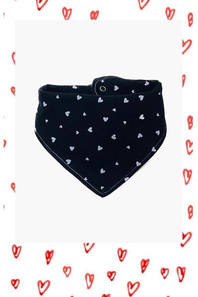 Lumos Trade Baby 100% Cotton Double Layer Black and White Small Heart Pattern...