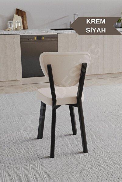 FAYMEND 6 Adet Elma Model Mutfak Sandalyesi Salon Sandalyesi Yemek Sandalyesi Cafe Restaurant Sandalyesi