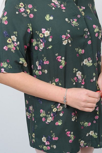TUSSE Cotton Crunchy Floral Woven Wide Cut Large Size Shirt