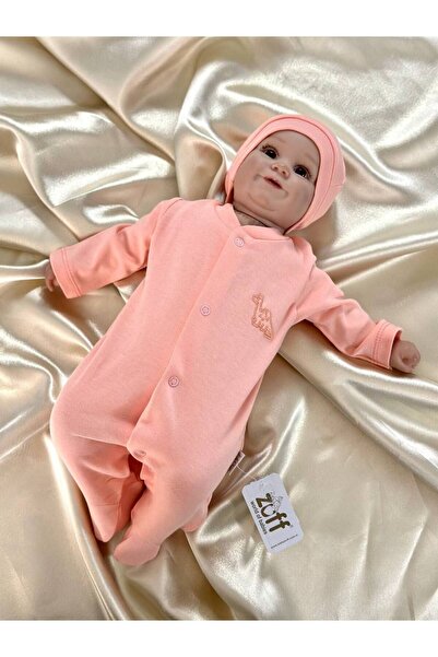 Zuff Baby بدلة وقبعة مطرزة على شكل ديناصور صغير للفتيات الصغيرات المولودات مب...