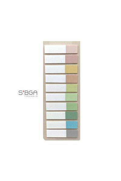 sibga tasarım Transparent Colored Postit Post-it Post ItBookmark Bookmark Postit Sticker Note Paper 200 Sheets