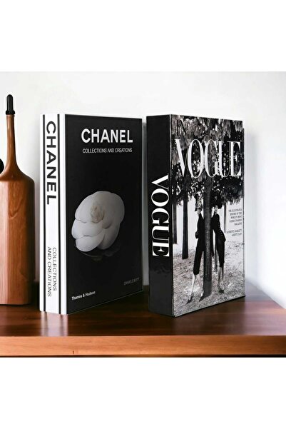 NARİBA Набір з 2 декоративних книжкових коробок Vogue & Chanel
