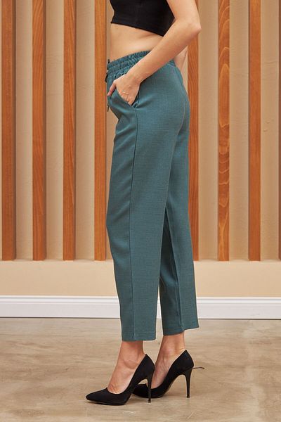 Orfeo Negro PANTALONI DEMEI DIN TESSUTA ELASTICA IN TALIE