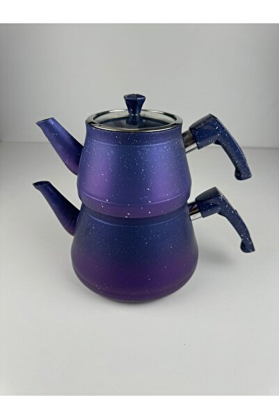 Lavoro GRANİT ÇAYDANLIK ORTA BOY 3 PARÇA CAM KAPAK BAKALİT KULP ALYANS