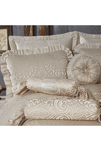 Solinas Collection Masal Krem 13 Parça Çeyizlik Çift Kişilik Yatak Örtüsü