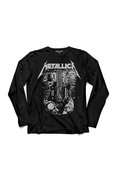 Kendim Seçtim Tricou cu mânecă lungă Metallica Kirk Ouija Board Guitar Rock Guitar