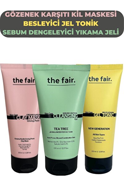 the fair. the fair. Gözenek Karşıtı Kil Maskesi Besleyici Jel Tonik ve Nemlen...