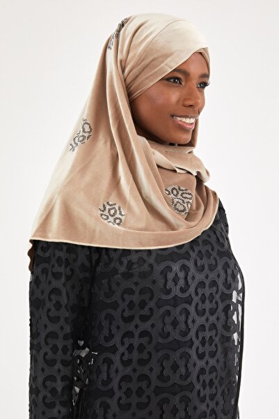 Differenza Velvet Capsule Scarf-beige