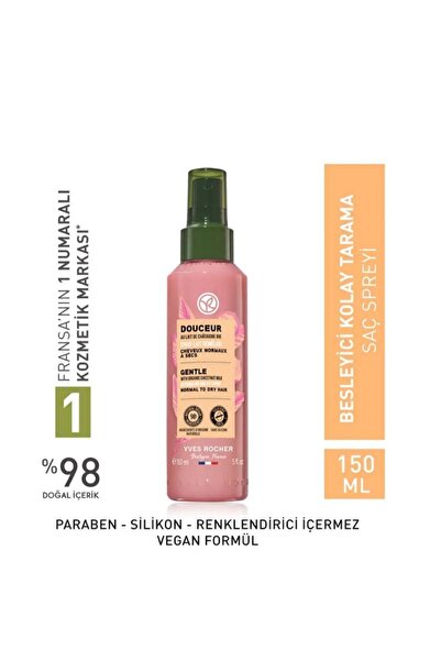 Yves Rocher Douceur Kolay Saç Tarama Spreyi Organik Kestane Sütü 150 ML - Car...