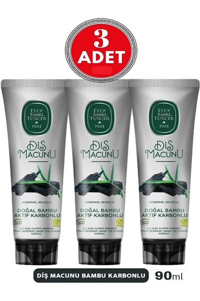 Eyüp Sabri Tuncer EYüP Sabri Tuncer - Bamboo Carbon Dental Paste 3x90ml (3 Pieces)