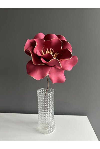 Luvienn El Yapımı Dekoratif Büyük Boy Yapay Manolya-Vazo Çiçeği