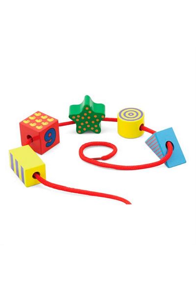 Viga Lacing Blocks for Ages 3+ Years