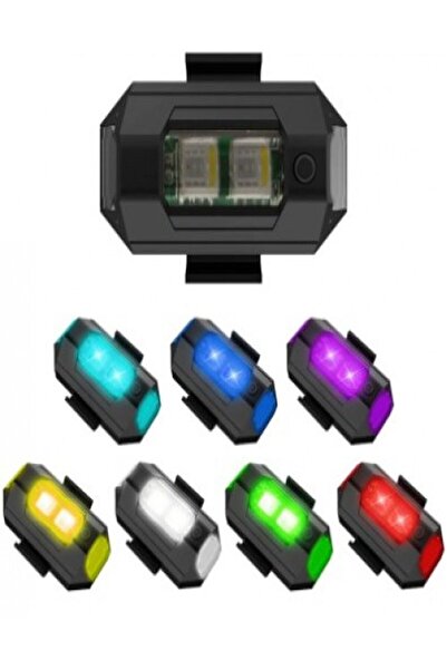 Özasya AVM 7 Renk Bisiklet Motosiklet Drone Işığı Çakarlı Lamba