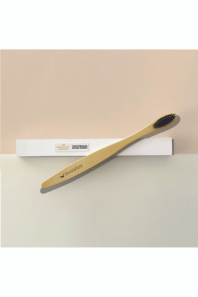 SWANFEAT Antibacterial Natural Bamboo Toothbrush