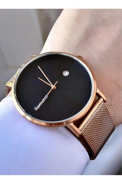 Ferrucci Men's Wicker Strap Wristwatch
