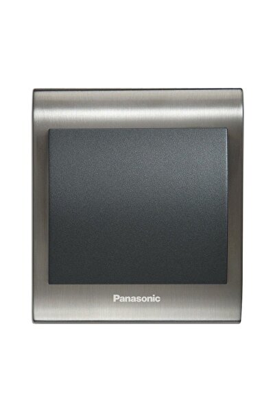 PANASONIC Viko Thea Blu Tekli Anahtar Çerçeve Inox+beyaz, Kapak Füme