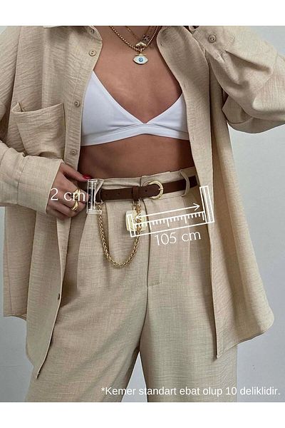 Fiori Dámský opasek k kalhotám King Chain – detail medailonu, na sako a šaty